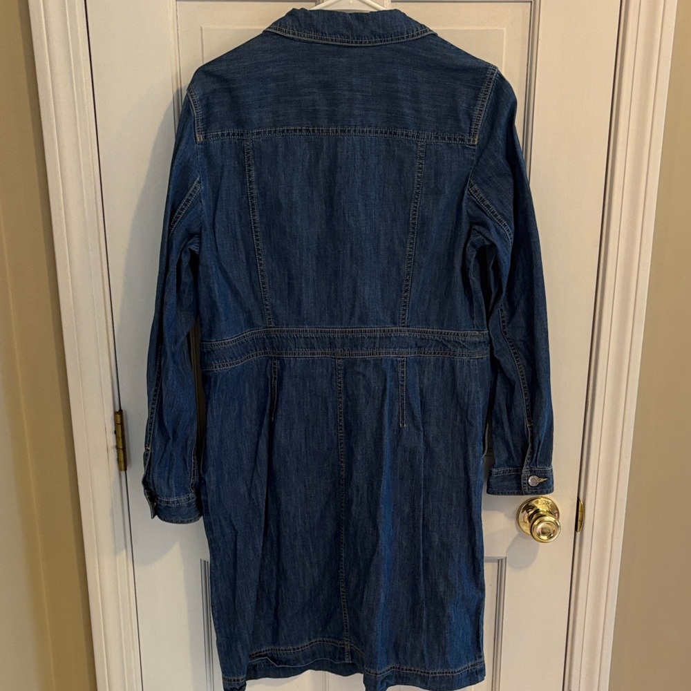 Talbots Blue Denim Dress size 12 like new - Picture 7 of 7